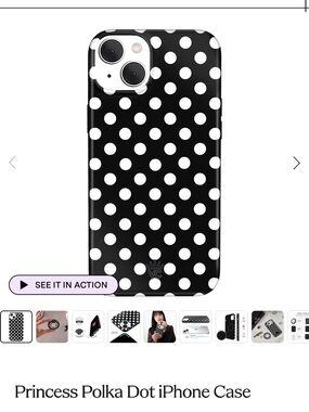 Velvet Caviar - Princess polka dot case